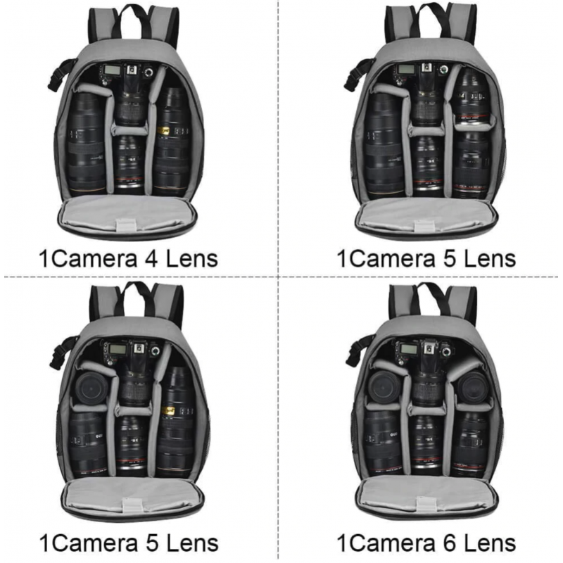CADEN™ - Sac à dos pour appareil photo reflex Canon/Nikon de photographe