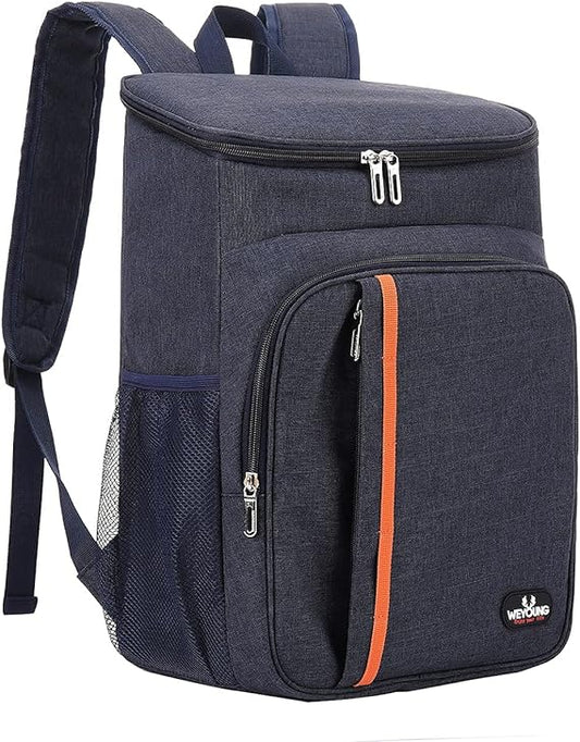 Sac à Dos Isotherme Glacière 22L,Sac de Pique-Nique Portable Cooler Backpack Bag, pour Hommes Femmes Déjeuner Plage Camping BBQ Travail Ecole