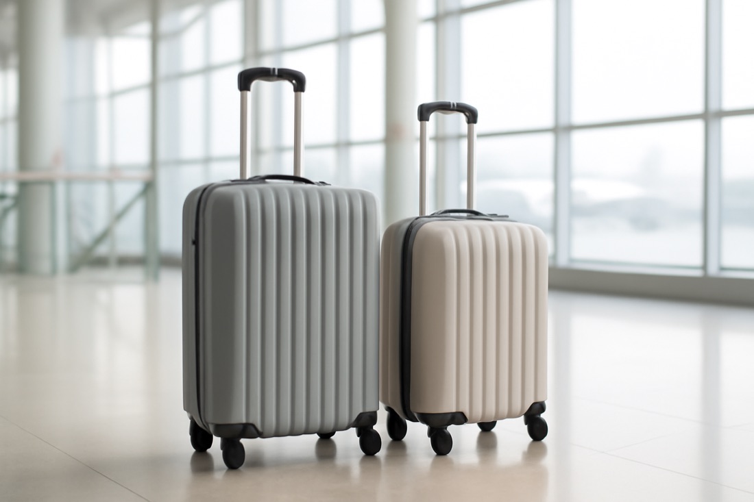 Deux valises dans un aéroport