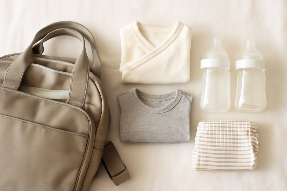 Sac à langer et affaires de bébé
