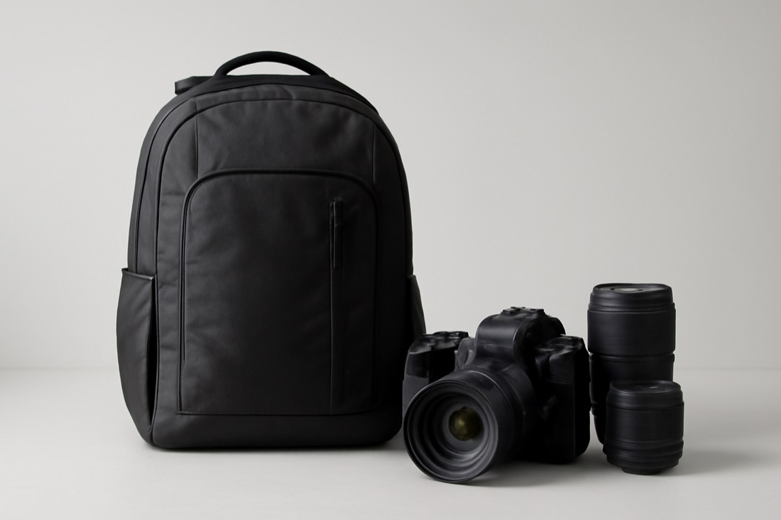 Sac à dos photo Caden avec boîtier et objectifs